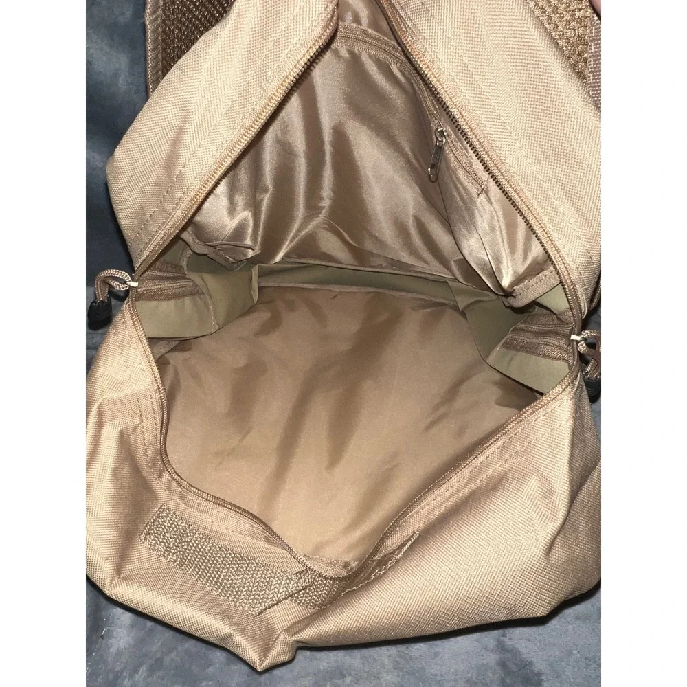 NRA Tactical Backpack Tan MOLLE Utility Daypack Travel Hiking Gear Bag Large